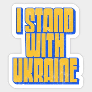 I Stand With Ukraine Sticker